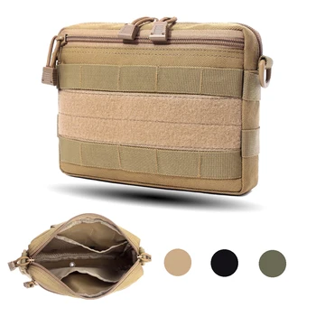 

Tactical Molle EDC Pouch Military Utility Tool Waist Pack Zipper Waist Pack Accessory Durable Belt Pouch Multi-Purpose Bag