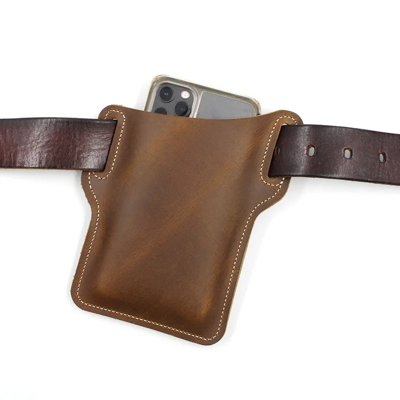 Luxury-Genuine-Leather-Cellphone-Loop-Holster-Case-for-Samsung-Belt-Waist-Bag-Props-Purse-Phone-Wallet