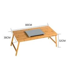 Składany Laptop stół do łóżka bambus łóżko biurko śniadanie obejmujące łóżeczko przenośny Mini stół piknikowy przestrzeń magazynowa biurko na laptopa tanie tanio ZJMZYM CN (pochodzenie) Foldable Laptop Table biurko na komputer Meble komercyjne Bedroom outdoor BAMBOO Meble szkolne