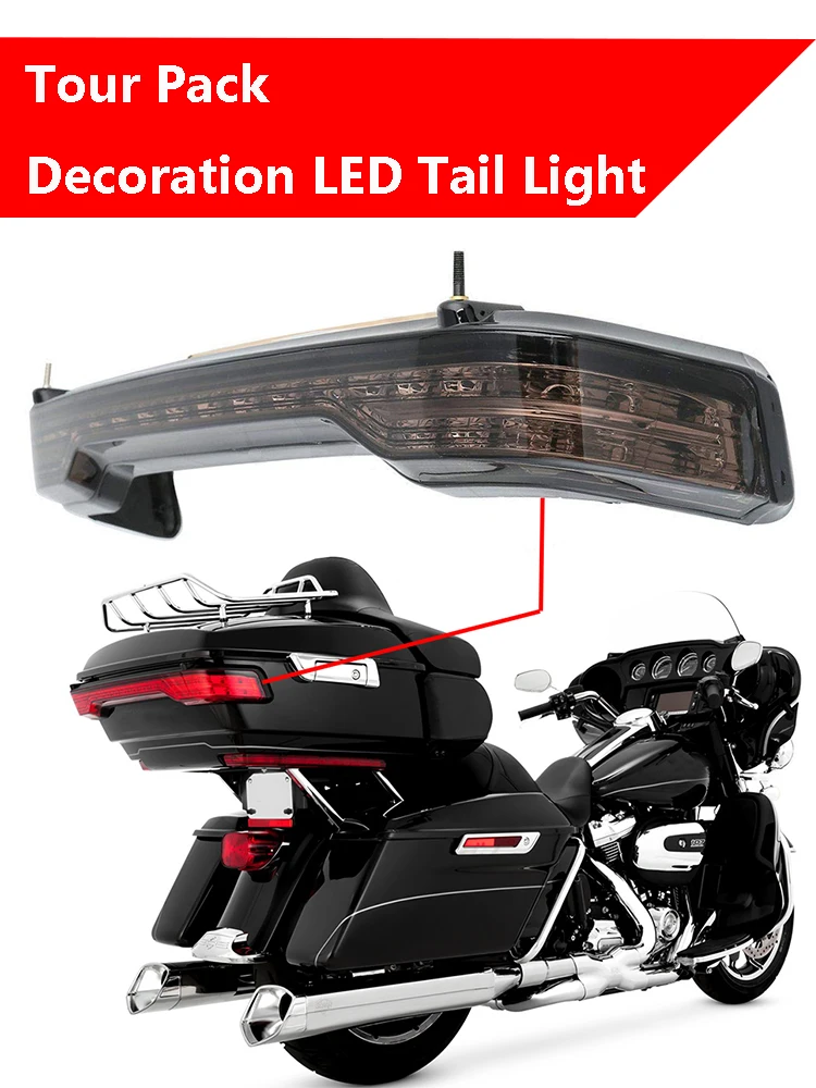 Для Touring Road King указатель поворота Electra Glide дымовая линза- тур пакет украшение светодиодный задний тормоз ходовой свет