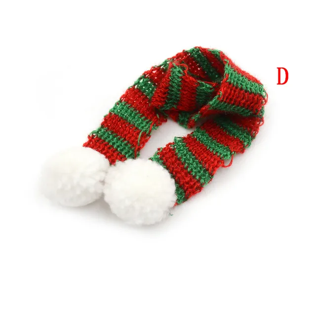 1/2/10pcs Random Knitted Hat Cute Doll Cap Fashion Colourful Headwear Accessories Mini Decorative Christmas Hat Scarf Towel D