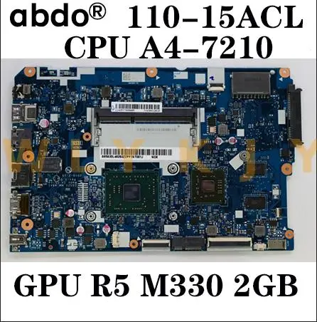 Для Lenovo 110-15ACL ноутбук материнская плата NM-A841 процессор A4-7210 GPU R5 M330 2 Гб DDR3L Испытано