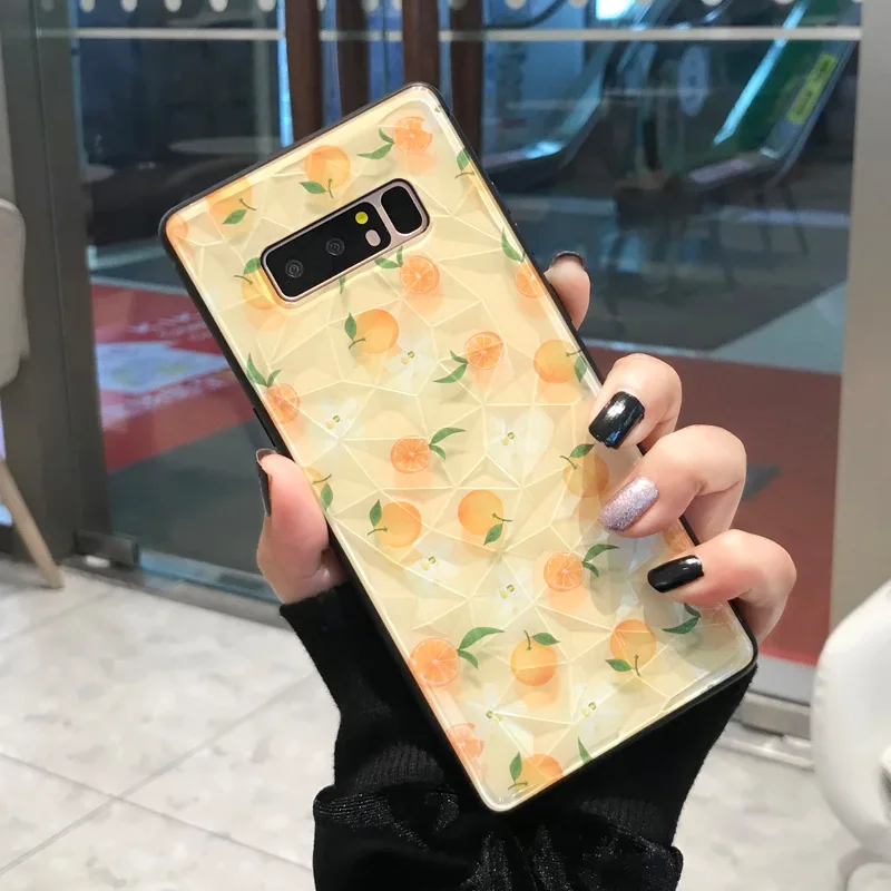 Для iPhone X XS MAX XR 8 8 Plus 7 7 Plus 6 6S 6S Plus чехол для телефона с рисунком клубники лимона 3D чехлы со стразами для серии iPhone