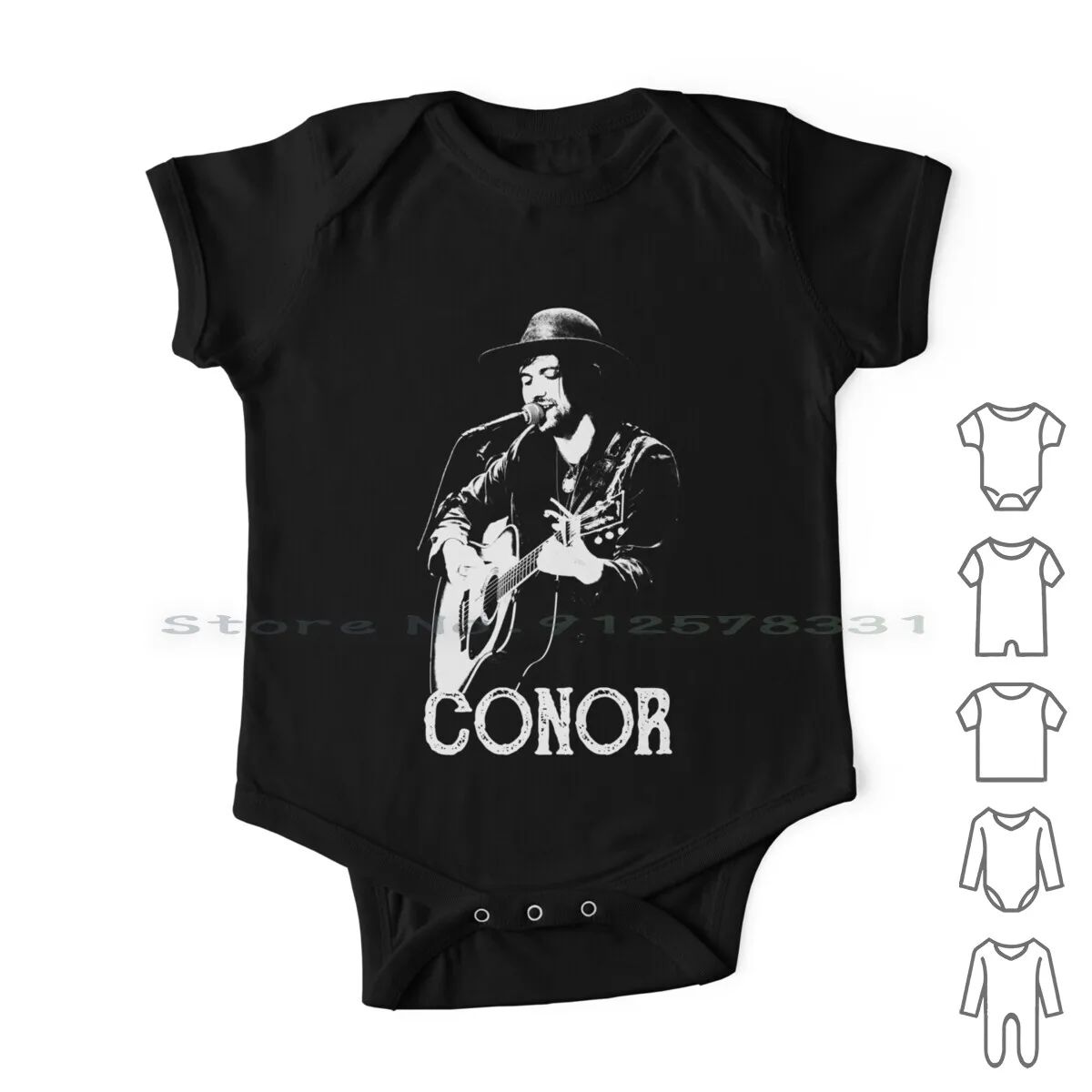 

Conor-The White Stencil Newborn Baby Clothes Rompers Cotton Jumpsuits Conor Oberst Bright Eyes Desaparecidos Omaha Saddle
