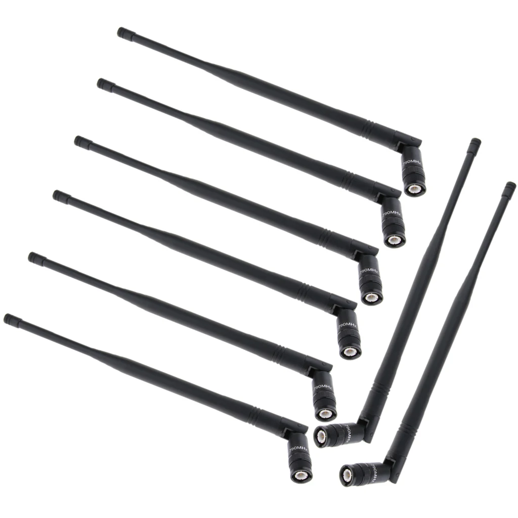 8 x DIY UHF микрофон Микрофон Разъем Антенна сигнальная линия черный, беспроводной