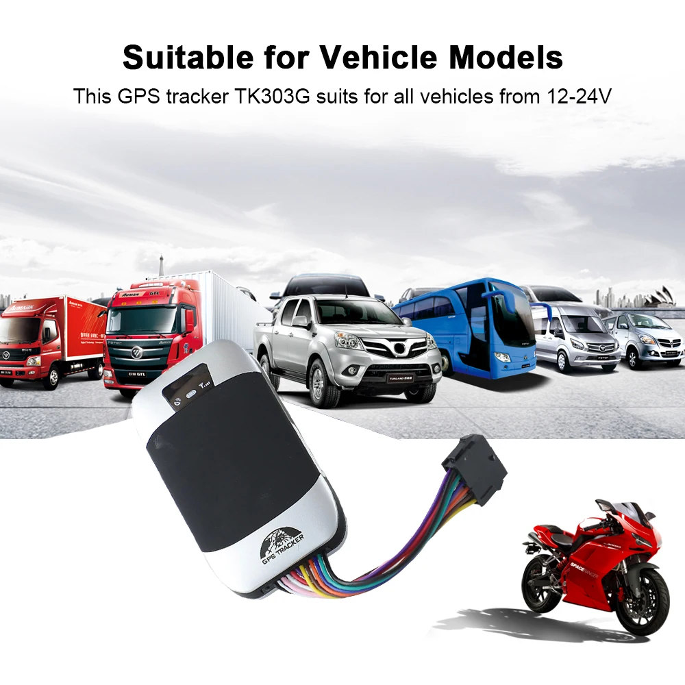 Coban TK303G автомобильный GSM/GPRS/gps трекер gps-навигатор локатор водонепроницаемый IP66 пульт дистанционного управления отрезной двигатель