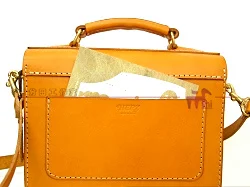 Diy Leather Craft Men Shoulder Briefcase Big Handbag Kraft Paper Template Pattern Stencil leather craft template sewing template 30x25x14cm
