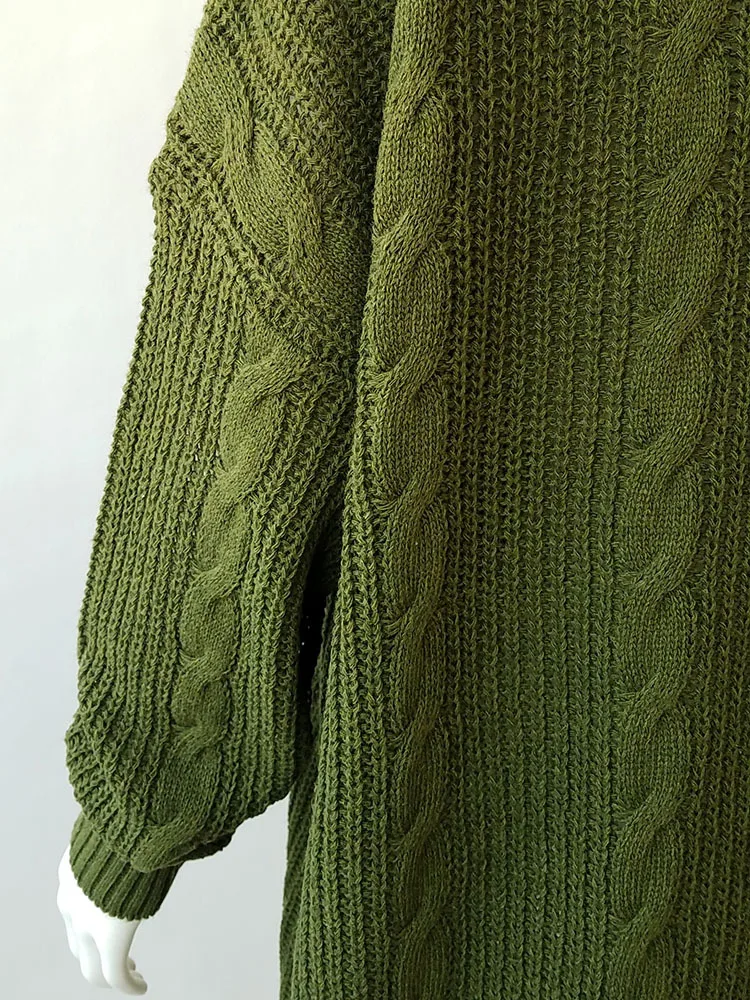 Горячий свитер женские кардиганы пальто плюс размер Осень Зима Рождественский свитер открытая стежка Одежда