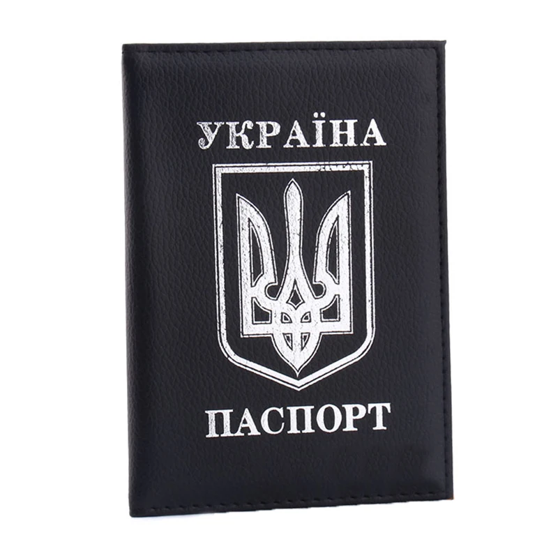 Обложка для паспорта из искусственной кожи для путешествий, держатель для паспорта, держатель для кредитных карт, высокое качество, держатель для паспорта - Color: Black