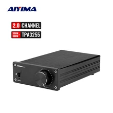 AIYIMA-AMPLIFICADOR DE POTENCIA HiFi 2,0 Digital, Audio, 300Wx2, TPA3255, para cine en casa, Clase D, altavoz estéreo, Mini Amp