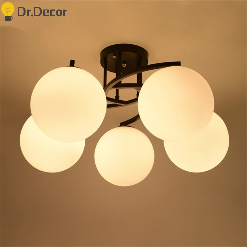 

Modern Round Glass Ceiling Lamp Nordic Kitchen Ceiling Lights Living Room Bedroom Ceiling Light Indoor Lighting Light Fixtures