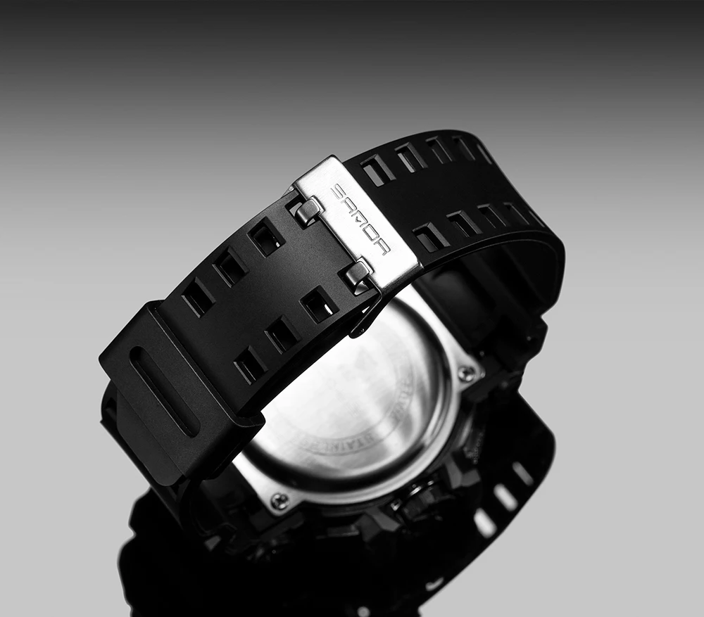 Sanda спортивные часы Новые мужские часы 3ATM водонепроницаемые светодиодный цифровые милитари часы мужские Часы Секундомер Relogio Masculino