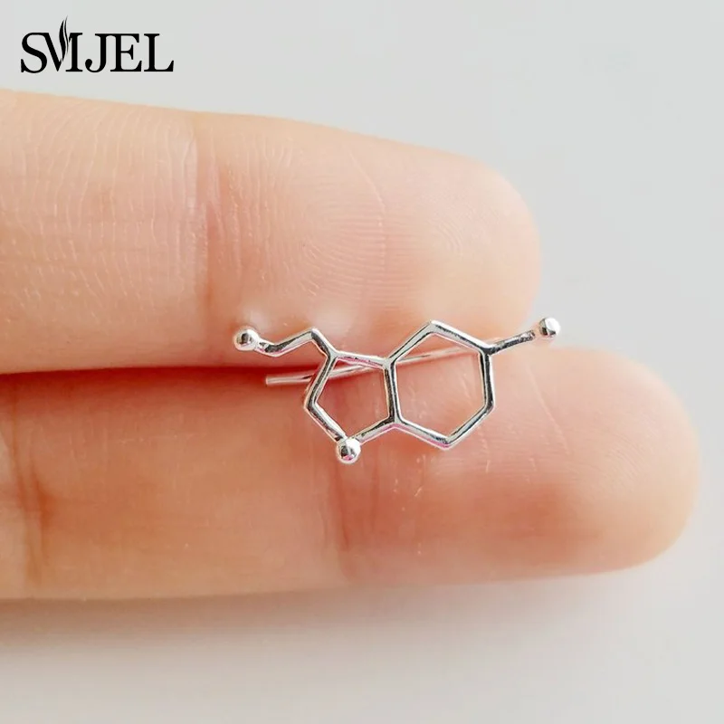 Классические серьги SMJEL для женщин серьги-подъемники с геометрическими ушками