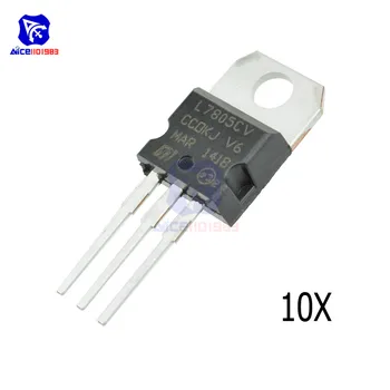

diymore 10PCS/Lot IC Chips Transistor L7805CV DIP3 TO-220 Transistors IC Chips LM7805 Original Integrate Circuits