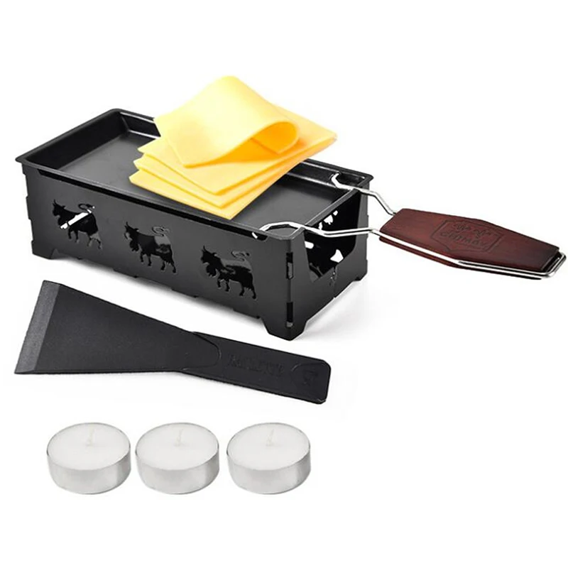 Гриль для сыра Raclette набор антипригарный гриль мини барбекю доска запеченный