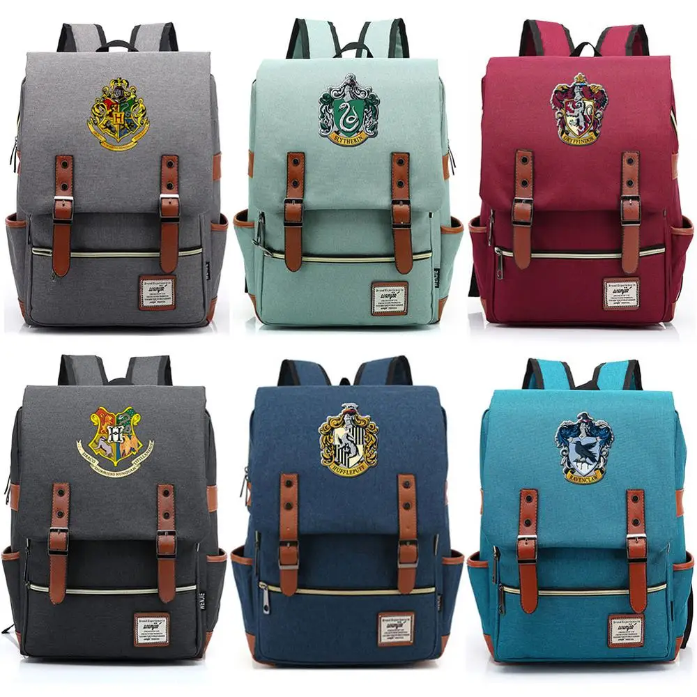 

For Vip Link DropShipping Customized Magic School Hogwarts Boy Girl Student School bag Teenagers Schoolbags Women Men Backpack