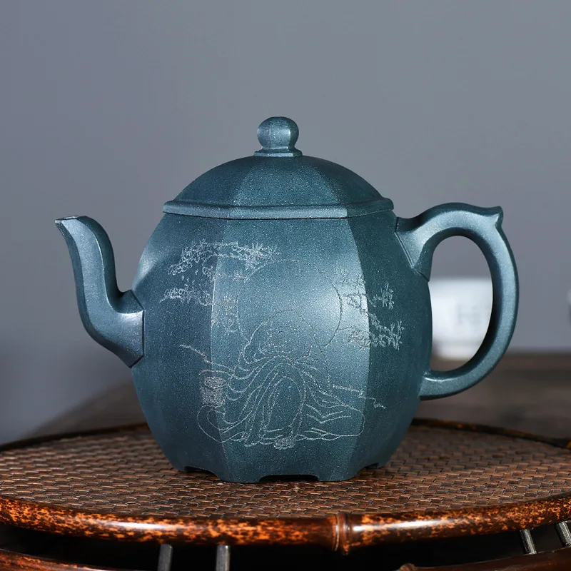 

masters all hand Fang Qi undressed ore azure mud DengHu six-party palace with a pot of chapter according to the lining