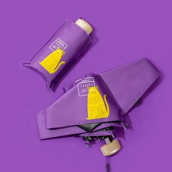 

HOT Mini Pocket umbrella sun protection Fashion Folding Rain parasol Female Girls Anti-UV Waterproof Portable Travel Umbrella