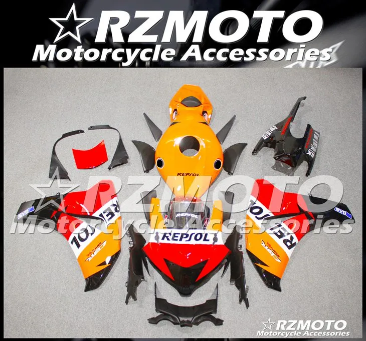 ABS мотоцикл обтекатель комплект для HONDA CBR1000RR 2008-2011 год кузов литья под давлением Магазин № 1013
