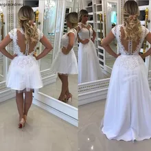 Новое Кружевное прозрачное белое свадебное платье с открытой спиной, сексуальное платье для официальных праздников, вечерние свадебные платья на заказ