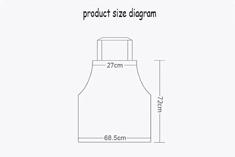 Fashion Kitchen Waterproof Oilproof Antifouling Apron Pinafore Tablier Cooking Accessories Cafe Restaurant Flower Shop Overalls