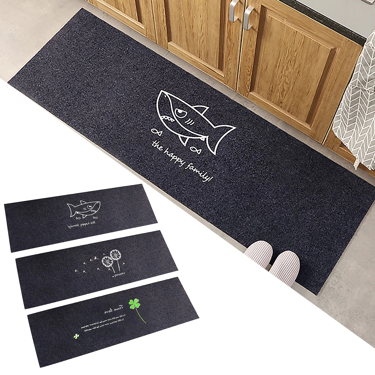 

40x120cm Non-Slip Bathroom Mat Kitchen Long Bath Carpet Water Absorbent Floor Rug Mat for Entryway Living Room Kitchen Bedroom