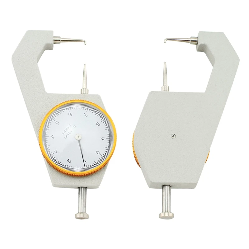 Thickness Gauge Tester Measuring 0-10mm Flat Sheet Leather Craft Tool High Precision Manual Measuring Too 0.05mm thickness gauge