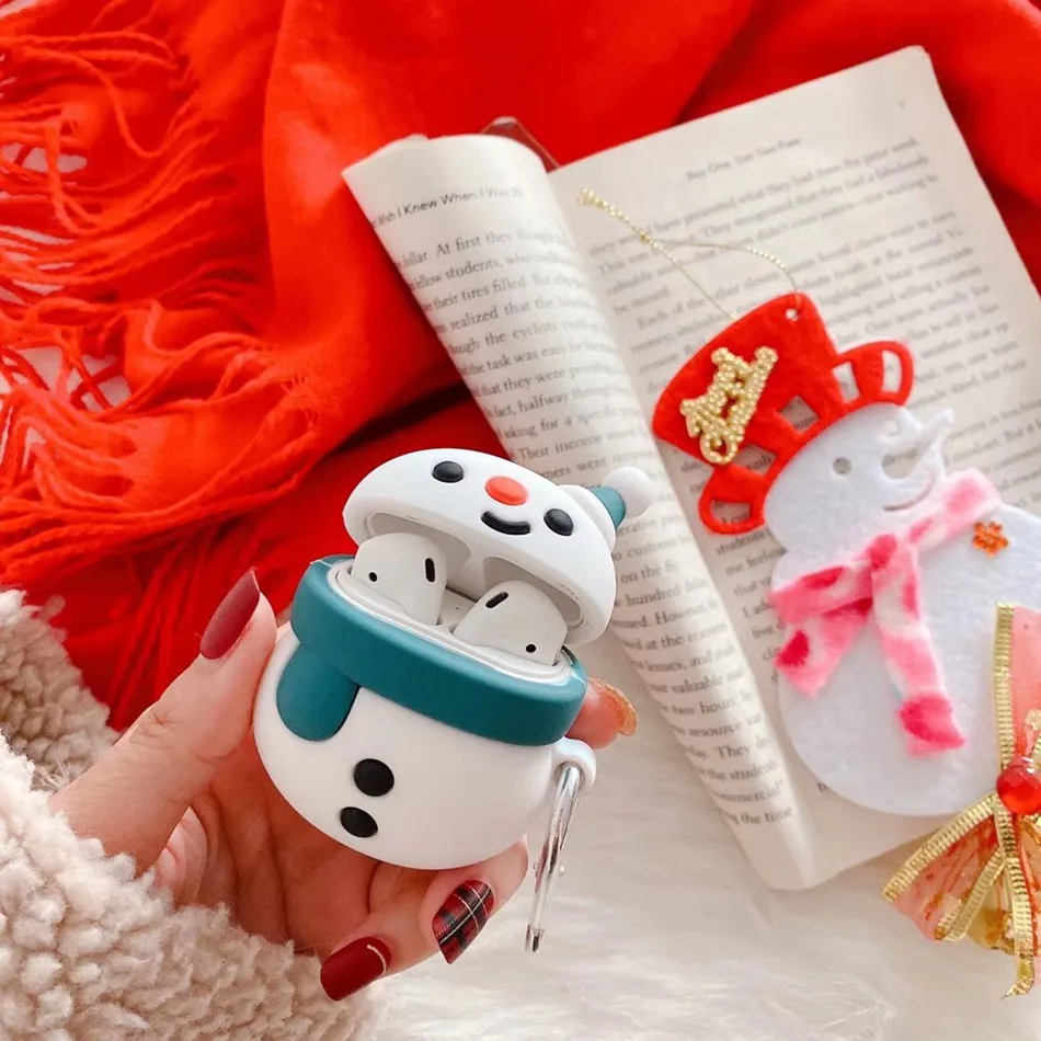 Чехол для наушников для Airpods 2, чехол, силиконовый, милый медведь, кошка, свинья, собака, Мультяшные наушники, чехол для Apple Air pods, 1 чехол для Earpods