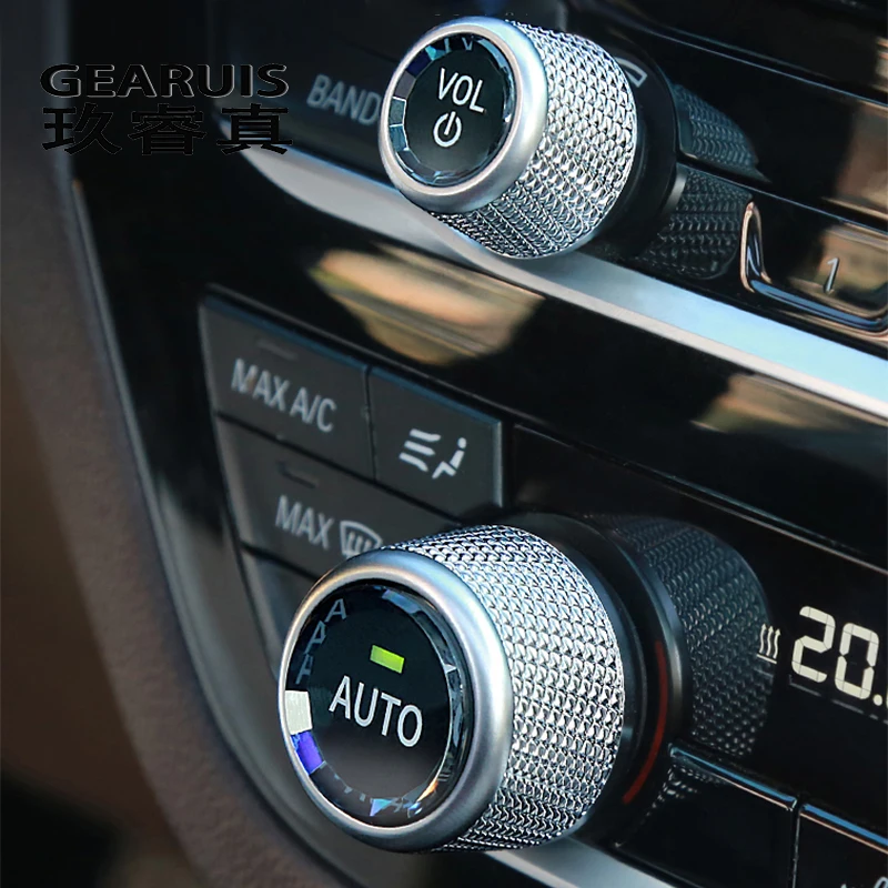 

Car Styling For BMW X3 F25 X4 F26 Crystal Air Conditioning switch Button Replacement Covers Stickers Trim Interior Accessories