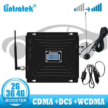 

Car Use Repetidor Tri Band CDMA 850 WCDMA 2100 LTE 1800 2G 3G 4G Signal Booster Cellphone Cellular GSM Signal Repeater Amplifier