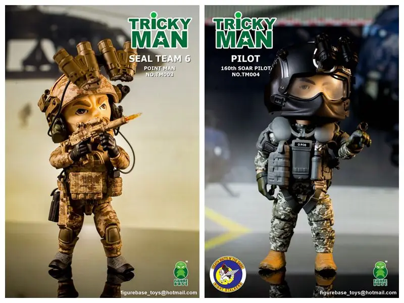 

In Stock 5 Inch TM003 TRICKYMAN SEAL TEAM 6 POINTMAN And 5 Inch 160th SOAR â€œNight Stalkersâ€ Piot TM004 For Collection