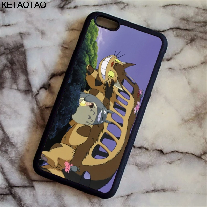 Темно-серый Чехол KETAOTAO с рисунком «Мой сосед Тоторо» для samsung galaxy S4, S5, S6, S7, S8, S9, S10 edge, Note, мягкий чехол из ТПУ, резины, силикона - Цвет: Темно-серый