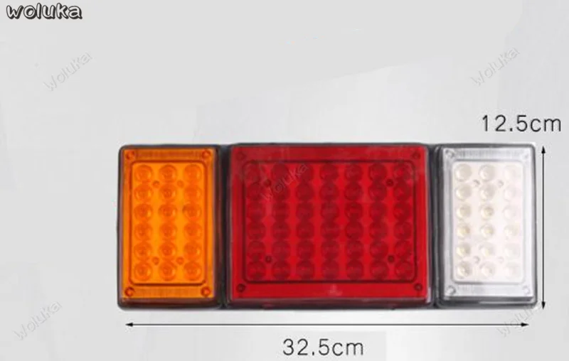 Large truck LED taillight assembly super bright waterproof 12V24V rear taillight warning strobe light universal CD50 Q04