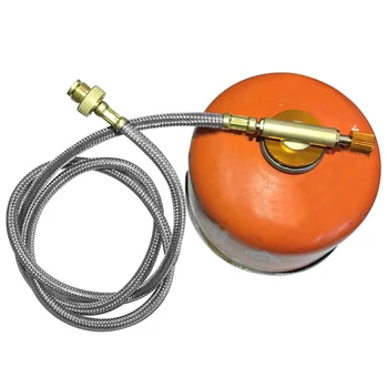 

Adaptor Camping Converter Hiking Copper Outdoor Accessories Pipe Furnace Picnic BBQ Gas Stove Extension Tube Connector