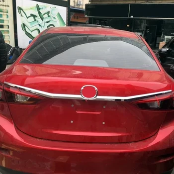 

Fit for Mazda 3 3th Gen Sedan 2014-2018 Car Styling ABS Chrome Car Rear Trunk Lid Molding Cover Trim 2pcs