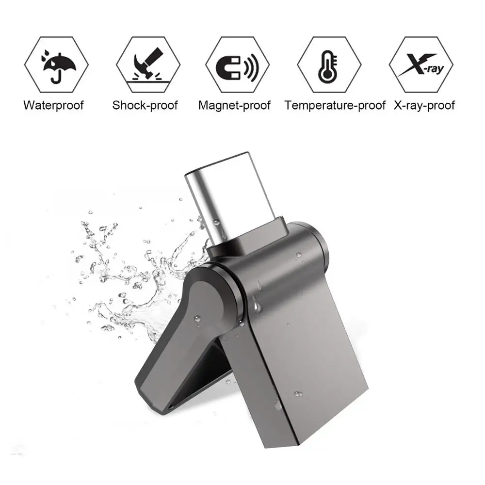 tipo c Ultra Dual Mini Usb 3.0 Flash Drive Memory Stick u Disk Thumb Drive Topesel32gb 64gb 128gb - Imagem 6