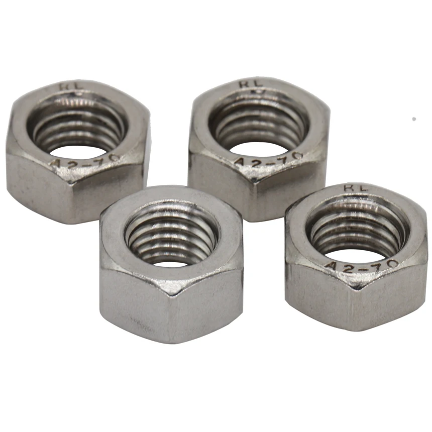 3,4,5,6,8,10,12,16,20,24 Tuercas Hexagonales completa de latón sólido para pernos y tornillos M2 2.5