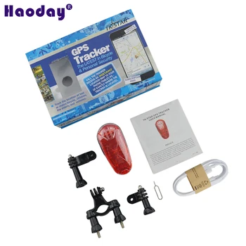 

Multifunction Waterproof GPS Bike Tracker TK906 with Box SOS Alarm Low Battery Alarm LED Tail Light Locator Overspeed Alert