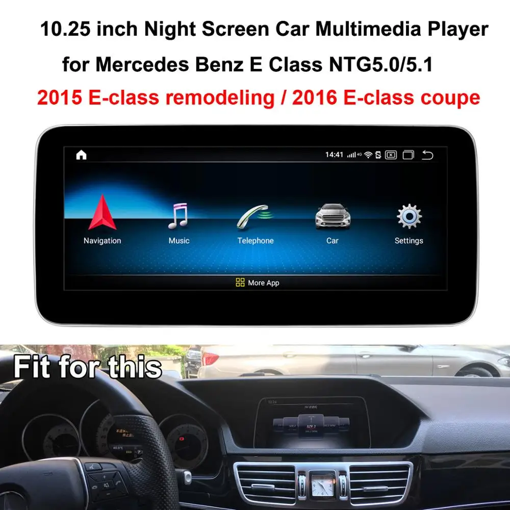 10,25 дюймовый Android 9,0 автомобильный мультимедийный плеер для Mercedes Benz e-класс реконструкция/ e-класс купе W212 NTG5.0