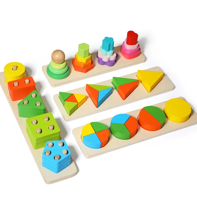 Wooden Montessori Educational Toys Children  Wooden Games Montessori Kids  2 Years - Montessori - Aliexpress