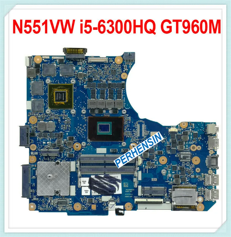 For ASUS N551V N551VW G551V G551VW i5-6300HQ Motherboard Main board GTX 960M