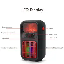 Новые бытовые товары 500 Вт мини керамический электрический обогреватель для дома и офиса, портативный бесшумный вентилятор