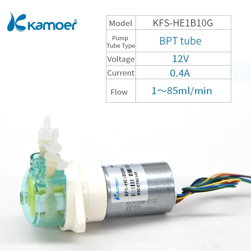 KFS-HE1B10G Kamoer KFS Микро перистальтический дозаторный насос 6В/12 V/24 V с Шестерни электродвигатель постоянного тока для Горячая Электрический аквариум - Напряжение: KFS-HE1B10G