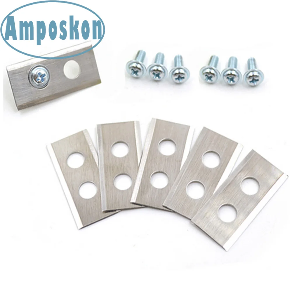

9 PCS/Set New Robot Mower Stainless Steel Lawnmower Blades&Screws T0.6/0.45/0.75mm Outdoor Accessories Garden Tool Parts Camping