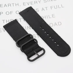 Premium Nylon Sport Watchbands - Men's Wrist Strap Bracelet for 28mm (Black-B)