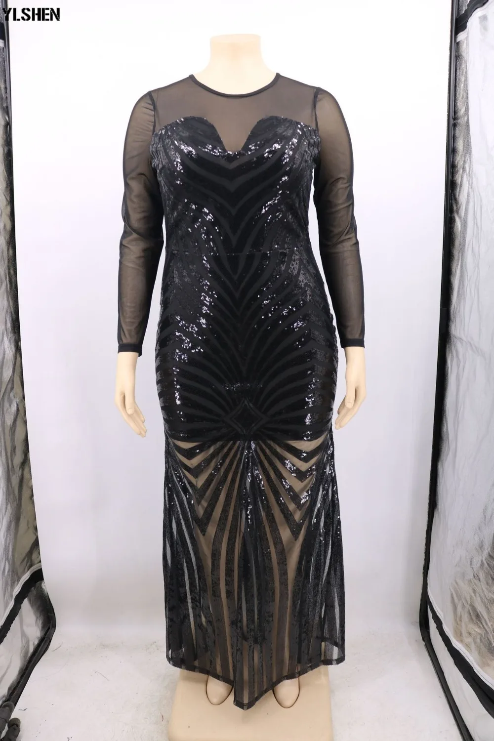 Party African Dress Dashiki African Dresses for Women Basin Riche Africa Clothes Slim Long Sleeve Robe Africaine Femme 2019 11