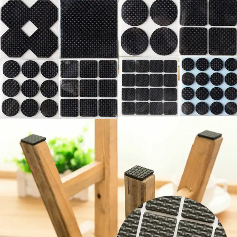 Chair Leg Pads Floor Protectors For Furniture Legs Table Leg Covers Round Bottom Anti Slip Floor Pads Rubber Feet Non Slip Mat Bath Mats Aliexpress