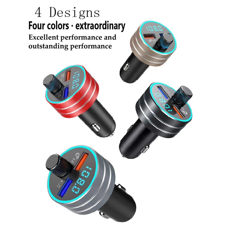 Автомобильный аудио mp3-плеер Bluetooth fm-передатчик с QC 3,0 двойной USB зарядное устройство LHB99