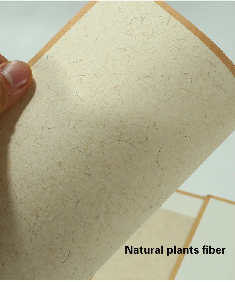 Faser-Reispapierkarten, 12 Stück, verdickt, klassisches Papel, Arroz, Kalligraphie, Malerei, Paar, rohes, halbreifes Xuan-Papier, Maulbeerpapier – Detail 7