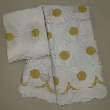 Высокое качество нигерийская швейцарская вуаль чистая кружевная африканская Тюлевая сетчатая кружевная ткань коричневый французский шнур кружева для вечерние и свадебные 901-2